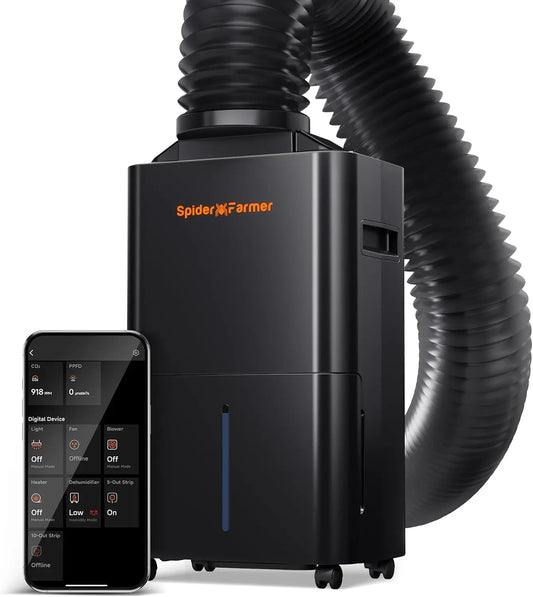 Deumidificatore SPIDER FARMER - con timer, con controllo intelligente - 12 litri