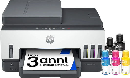 Stampante multifunzione HP - colore Nero/Grigio - con Wi-Fi, automatico, multifunzione