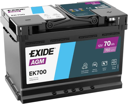 Batteria ricaricabile EXIDE - 70Ah