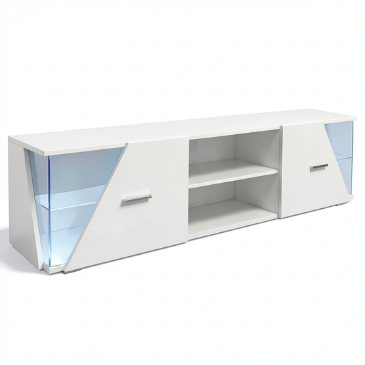 Carrello Porta TV Dripex con LED Integrati, Altezza 150cm