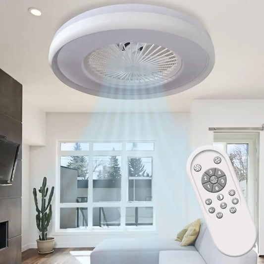 Ventilatore da soffitto MAKA - con telecomando, a LED, silenzioso - 220V