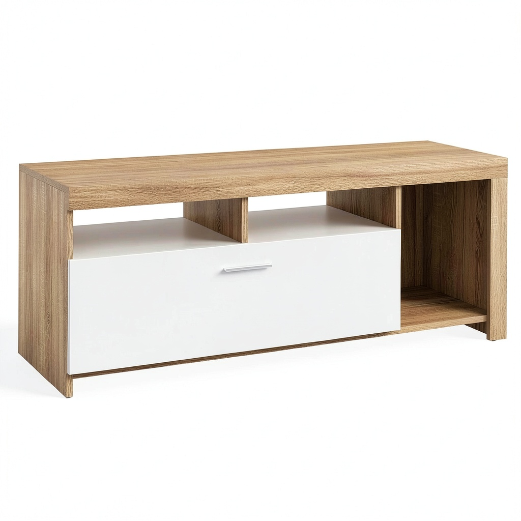 Mobile Porta TV in Legno Bianco con Stile Moderno MALO