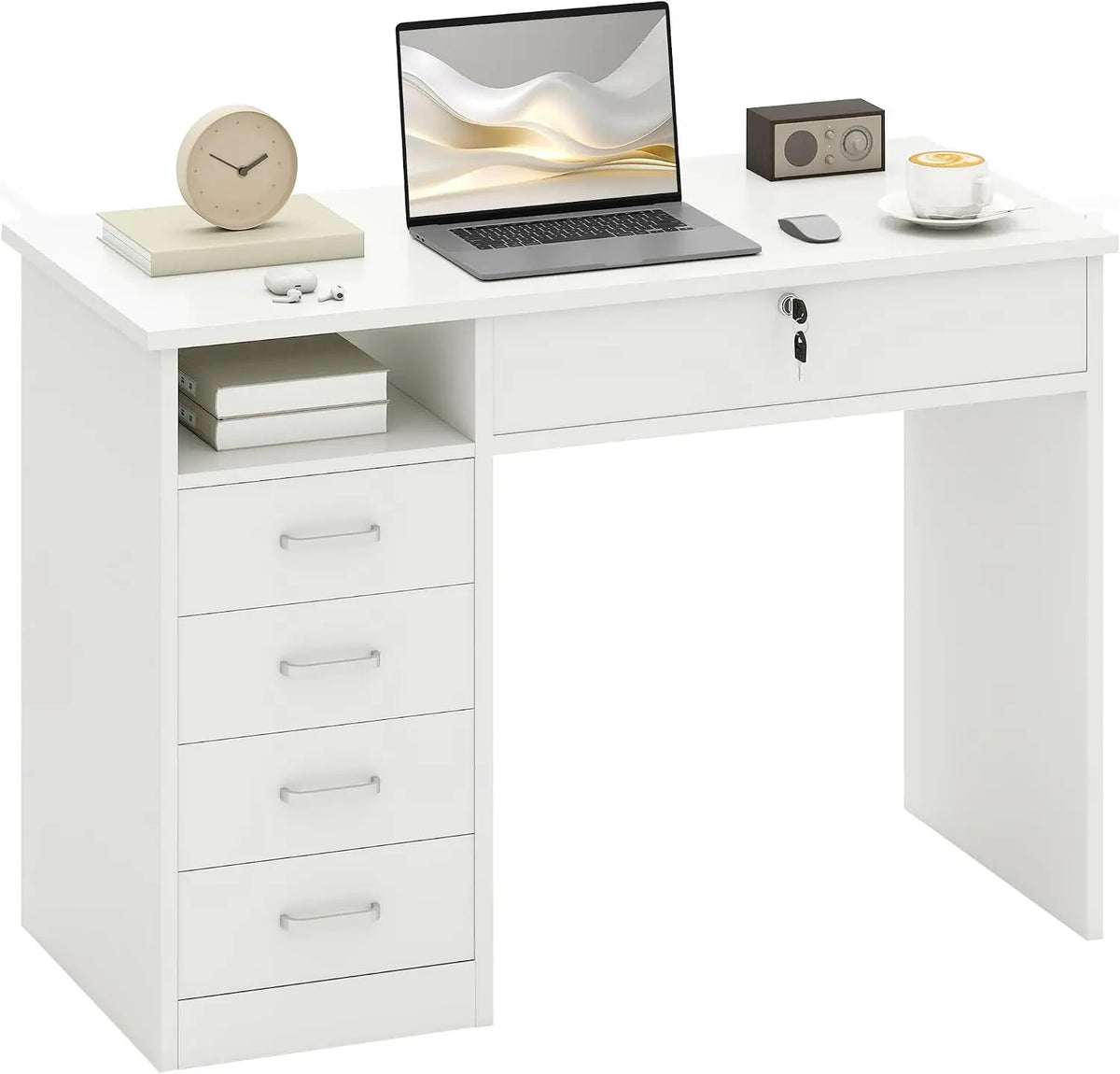 Scrivania HOMCOM - colore Bianco