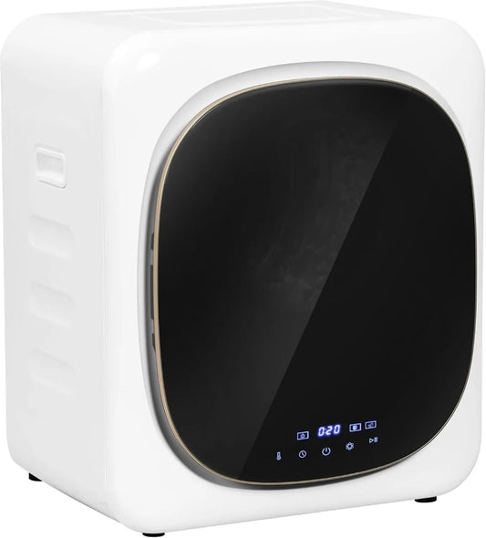 Asciugatrice HOMCOM - colore Bianco - con display digitale, portatile - 2.5kg