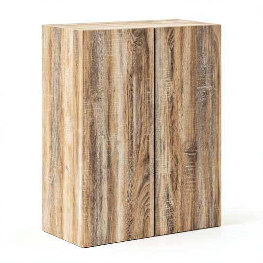 Mobile TV sospeso moderno in rovere Sonoma con 2 ante, 59,5x31x80 cm