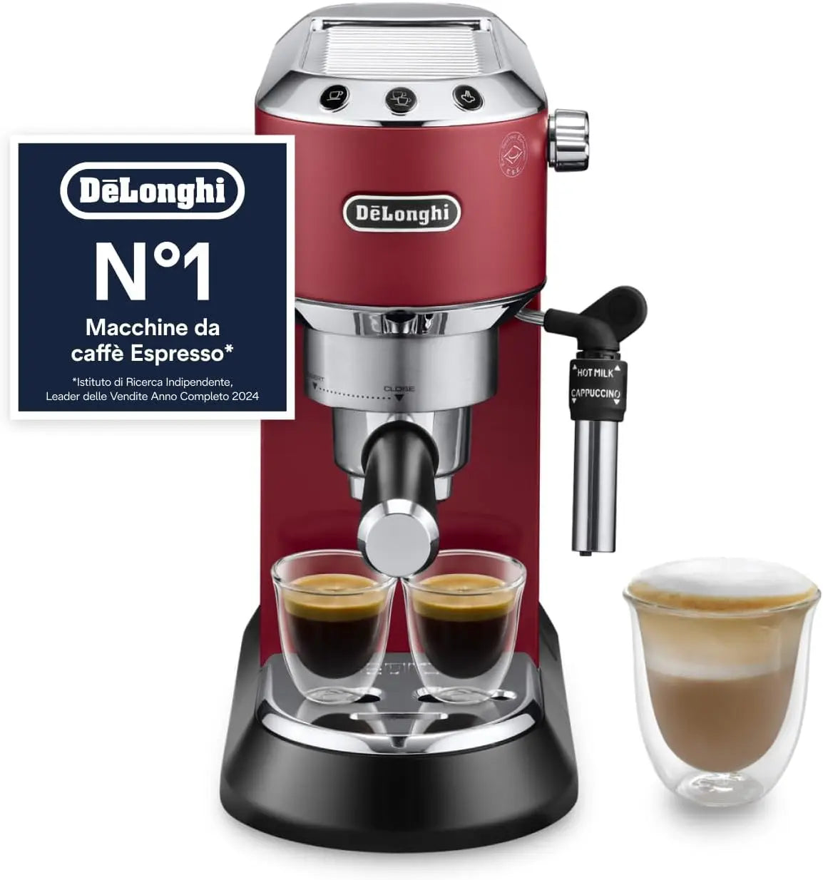 Macchina da caffè De'Longhi - colore Rosso - automatico - 1L