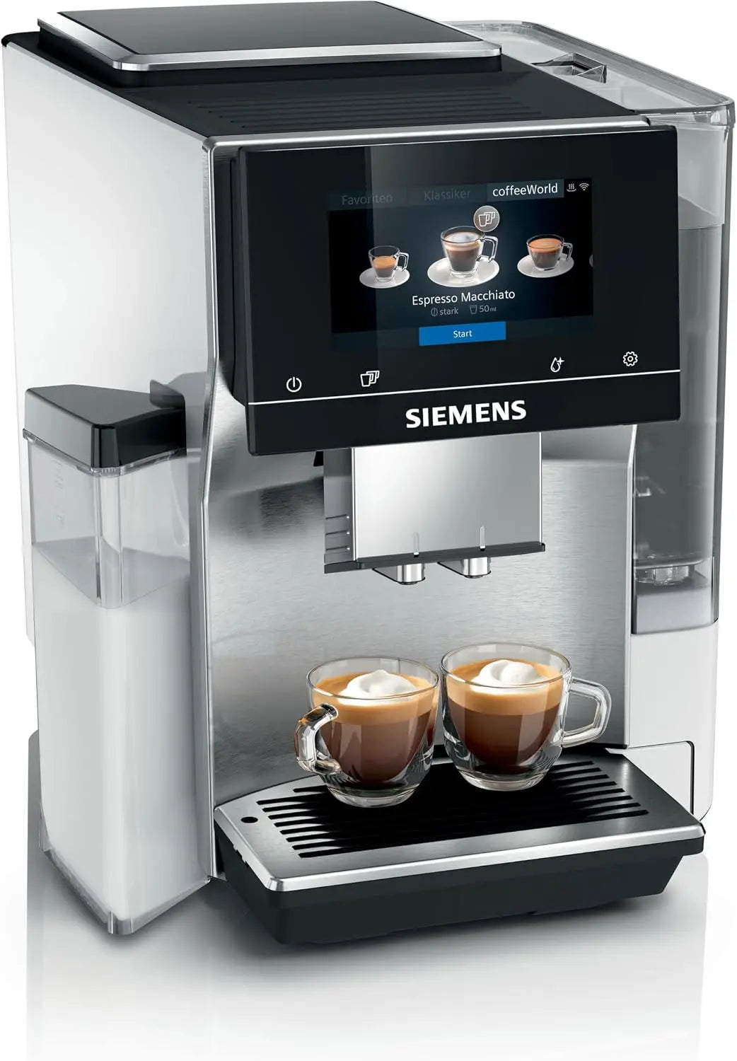Macchina da caffè SIEMENS - colore Bianco/Argento - con display digitale, automatico