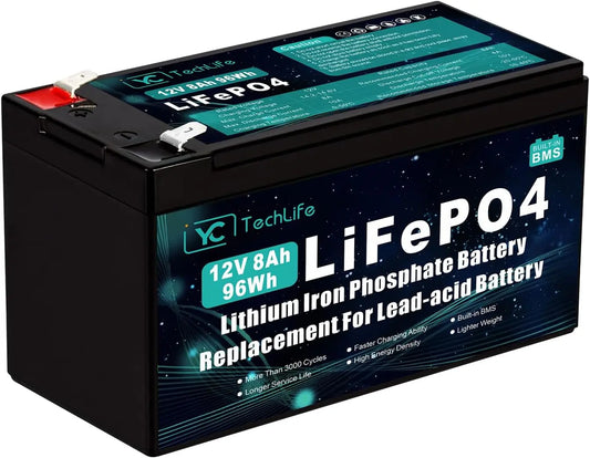 Batteria ricaricabile - ricaricabile - 12V, 8Ah