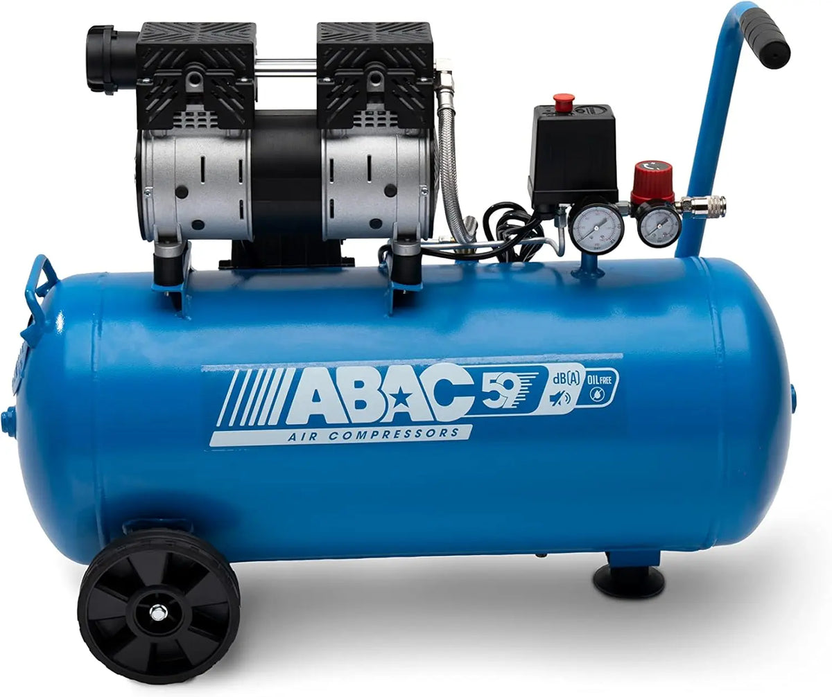Compressore d'aria ABAC - silenzioso - 50 Litri, 8 Bar, 59 dB