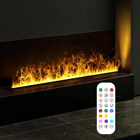 Prodotto per casa e tempo libero Camino - con telecomando, con display digitale, regolabile