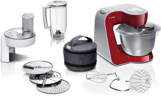 Robot da cucina Bosch MUM58720 - colore Argento/Rosso - 3.9 L