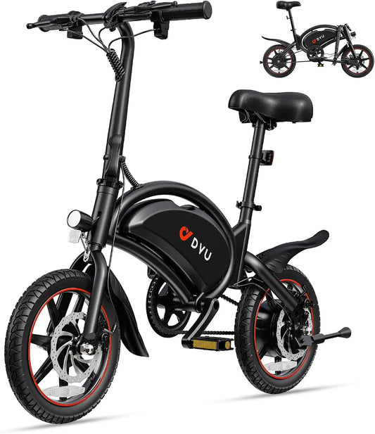 Bicicletta elettrica DYU D3S - pieghevole - 14 pollici, 25 km/h, 40 km