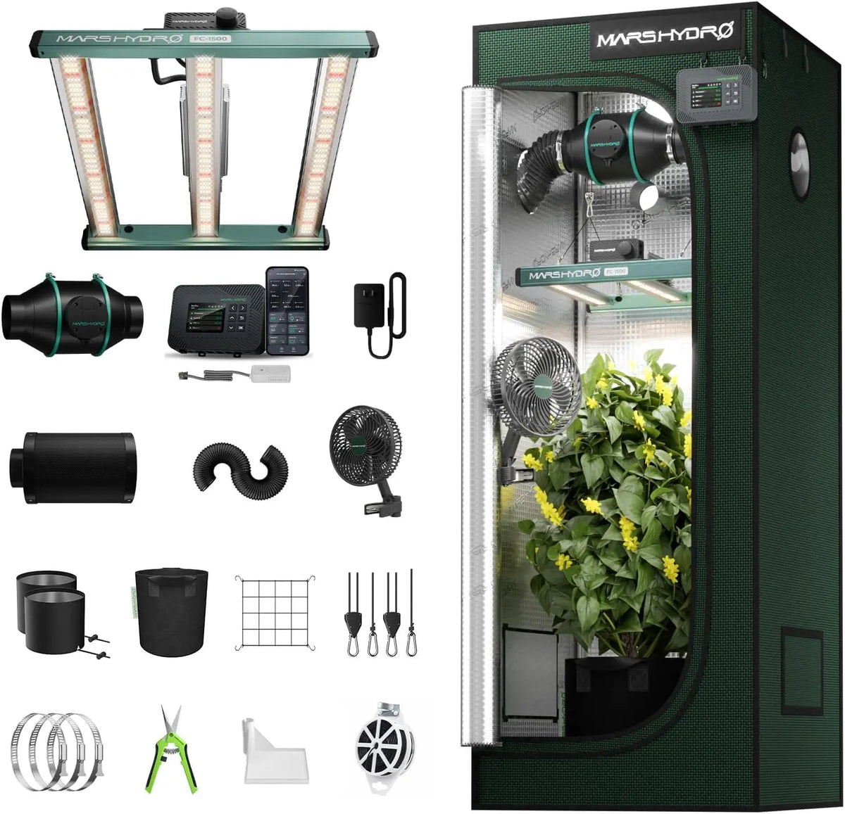 Prodotto per casa e tempo libero MARS HYDRO - con Wi-Fi, con controllo intelligente - 43,150 W, 160 cm