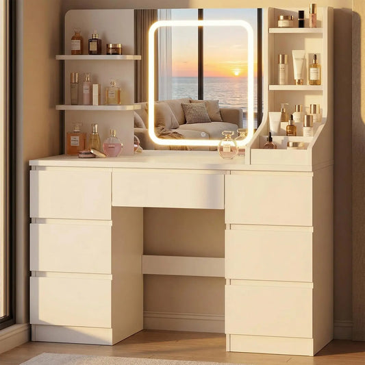 Letto Devoko - colore Bianco - a LED, regolabile