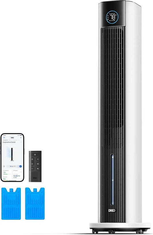 Ventilatore DREO - colore Bianco - con timer, silenzioso, con controllo intelligente - 110 cm