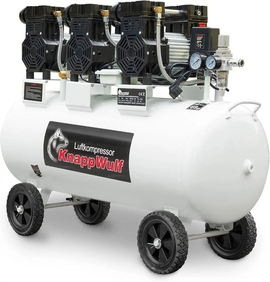 Compressore d'aria KnappWulf KW2200 - silenzioso - 3300 W, 100 l, 590 l