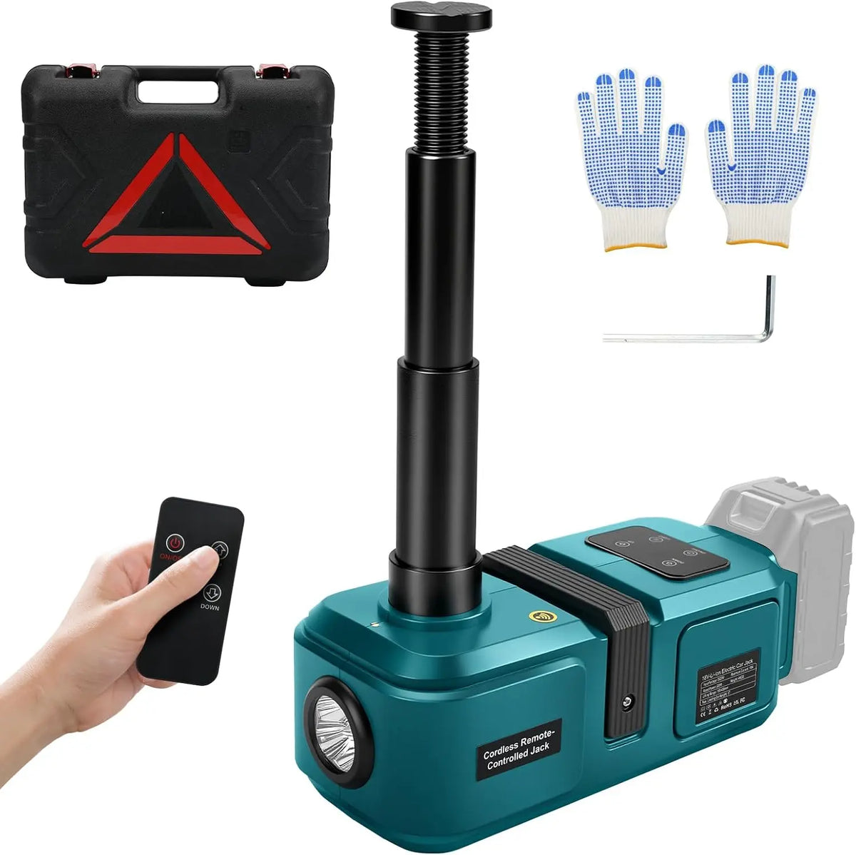 Batteria ricaricabile Cric - con telecomando, a LED - 18V, 45 cm