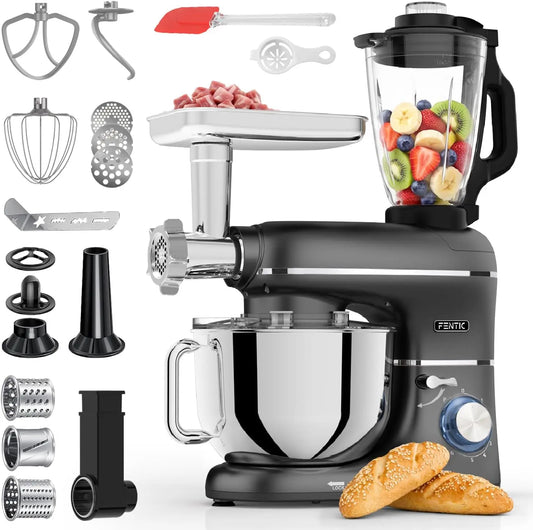 Robot da cucina - colore Nero - 2000W, 1,5L, 6.2L
