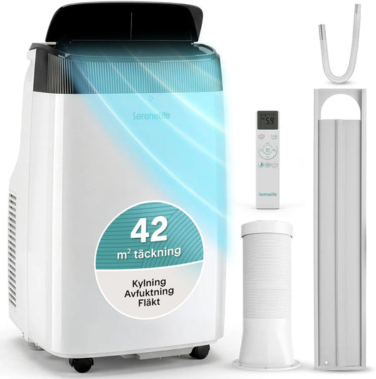 Climatizzatore portatile SereneLife - con Wi-Fi, con telecomando, con timer - 9000BTU