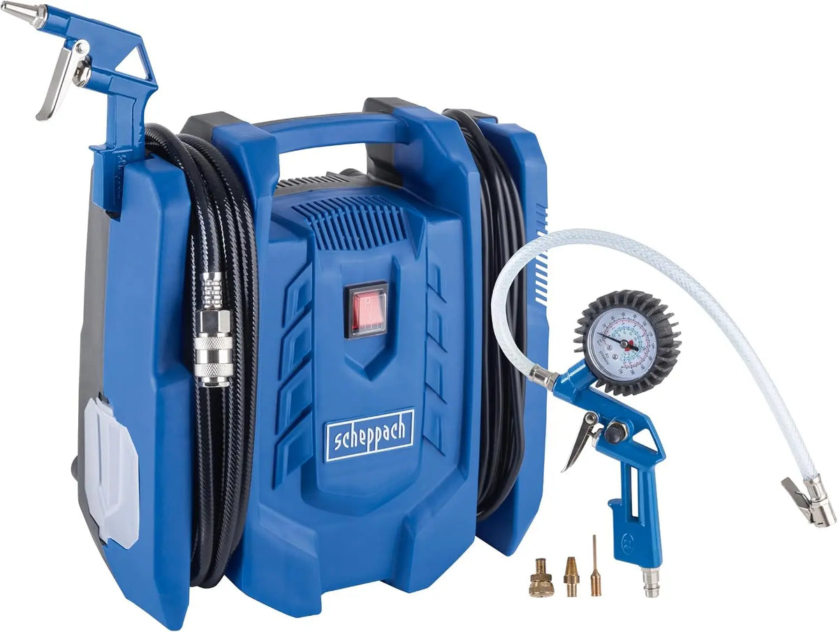 Compressore d'aria Scheppach - portatile - 230 V, 1100 W, 8 bar