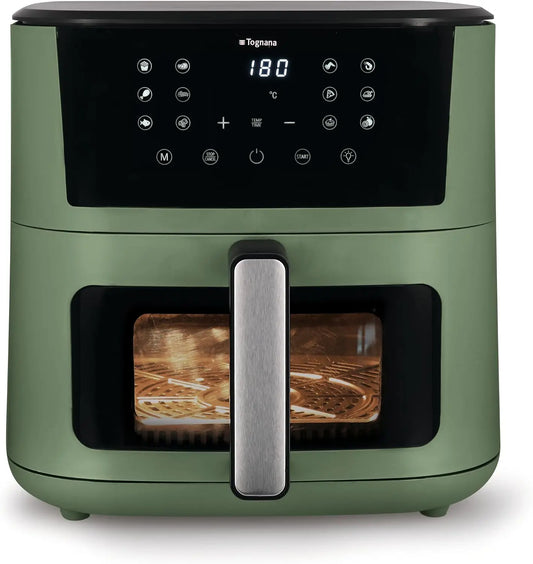 Friggitrice ad aria Tognana - colore Verde - con timer, con display digitale - 2300W, 10L