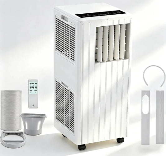 Climatizzatore portatile GarveeHome - colore Bianco - con telecomando, con timer, con display digitale - 7000 BTU