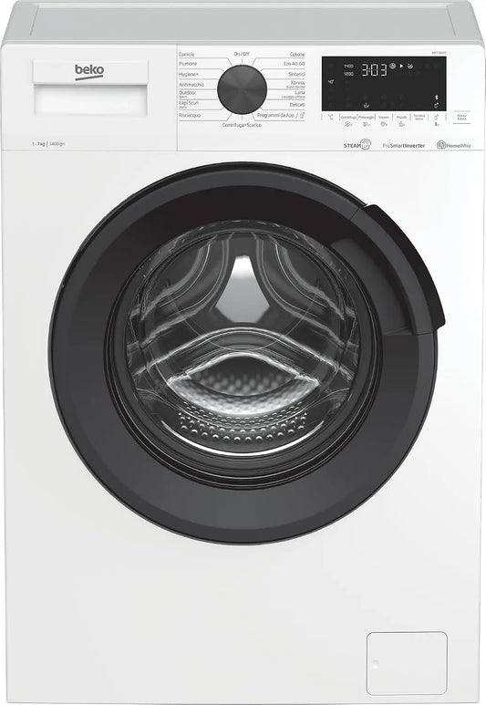 Lavatrice Beko EPT7D2IT - colore Nero - con display digitale, con tecnologia inverter, con controllo intelligente - 7 Kg