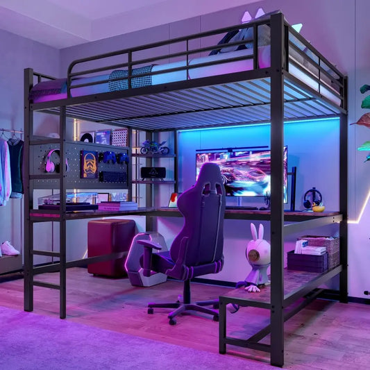 Letto - colore Nero - a LED