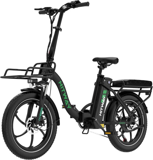 Bicicletta elettrica HITWAY - pieghevole, con controllo intelligente - 6Ah, 250W, 20 pollici