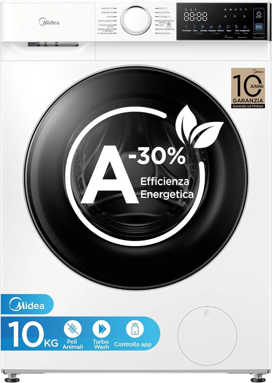 Lavatrice Midea - con controllo intelligente - 10 kg