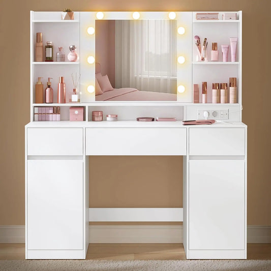 Specchio VASAGLE KAILYN - colore Bianco - a LED