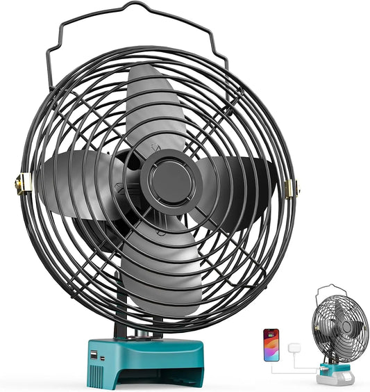 Ventilatore Ecarke - senza fili - 18 V, 20,3 cm