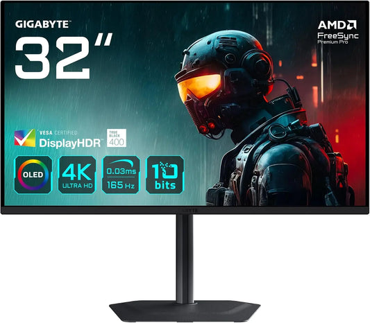 Monitor Gigabyte MO32U 31,5' - colore Nero - con display digitale