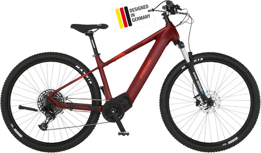 Bicicletta elettrica Fischer - colore Rosso - 36 V, 630 Wh, 43 cm