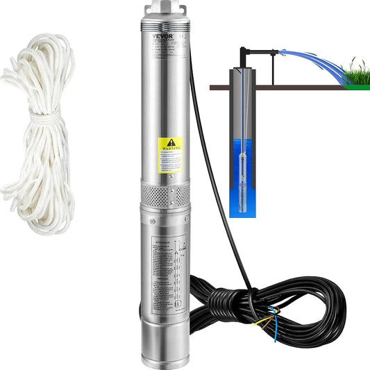 Pompa elettrica VEVOR - colore Argento - 370W, 230V, 110L