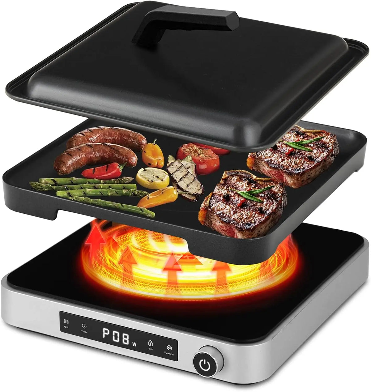 Piano cottura a induzione Cooktron - 2000 W
