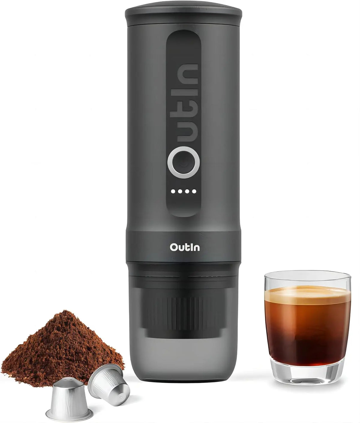 Macchina da caffè OutIn - colore Grigio - portatile