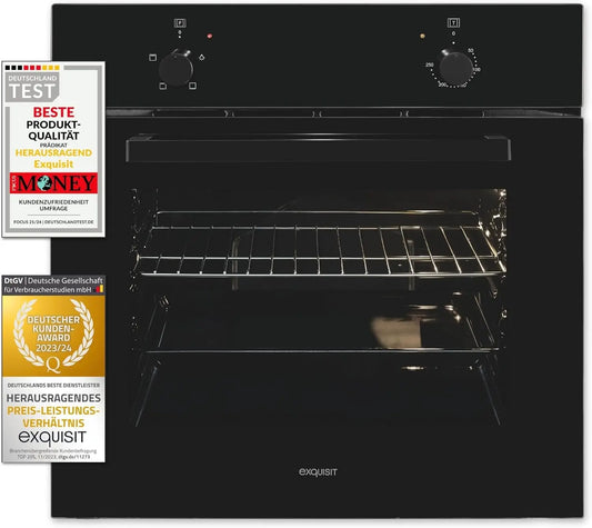 Forno elettrico Exquisit - colore Nero - 59,0 l, 60 cm