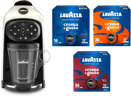 Macchina da caffè Lavazza - colore Bianco - 1500 W, 240 V, 1.1 Litri