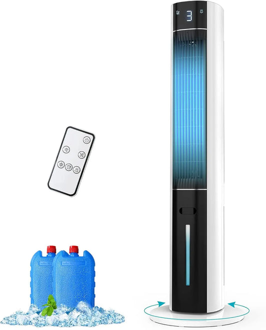 Ventilatore - colore Bianco - con telecomando, con timer, multifunzione - 3 Litri