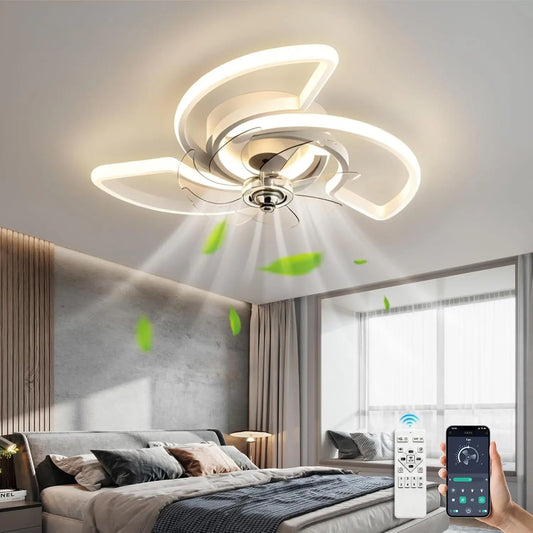 Ventilatore - colore Bianco - con telecomando, con timer, a LED - 60cm