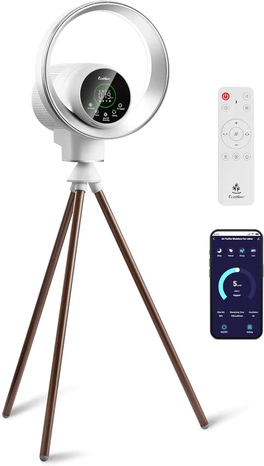 Ventilatore EcoNour - con Wi-Fi, con telecomando, con display digitale