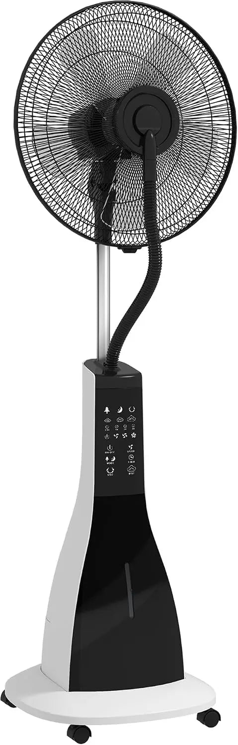 Ventilatore HOMCOM - colore Nero/Bianco - con timer - 3L