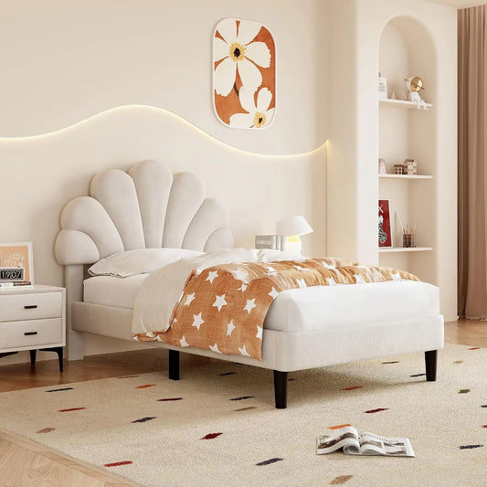 Letto Merax - colore Beige - regolabile - 90 cm, 190 cm