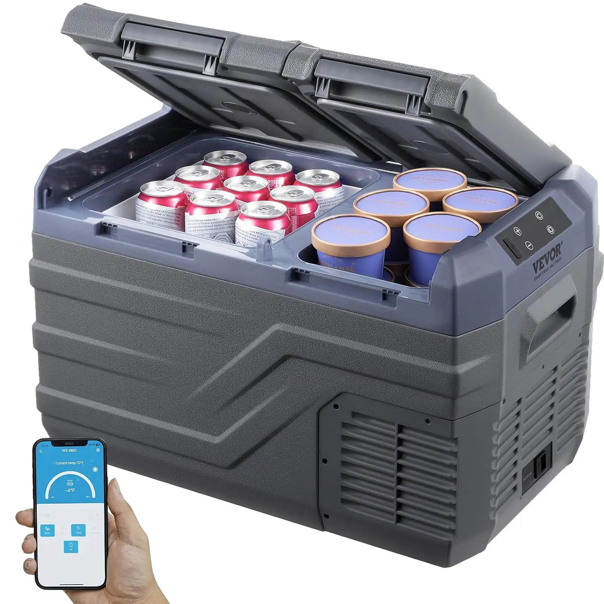 Frigorifero VEVOR - portatile, regolabile - 24 V, 240 V, 25 L