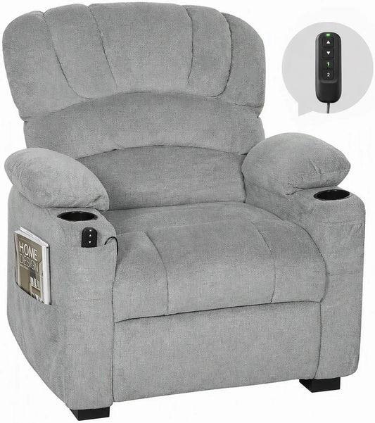 Poltrona HOMCOM - colore Grigio - silenzioso, regolabile