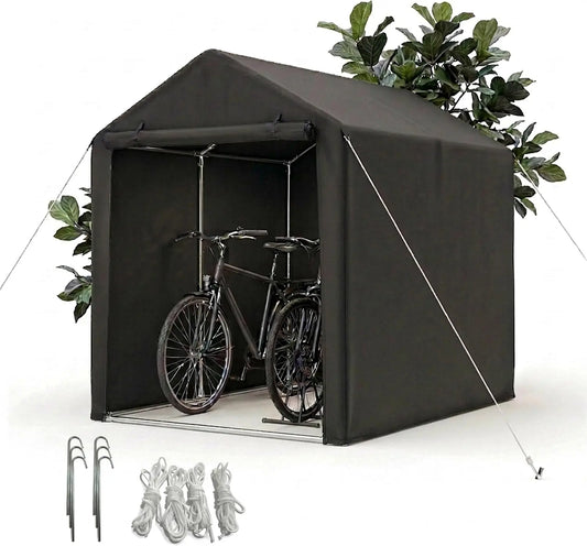 Bicicletta elettrica Garage - colore Nero - portatile - 180 cm
