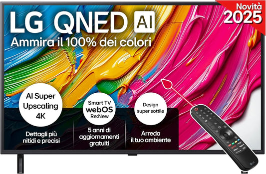 Televisore LG QNED AI - con telecomando, con controllo intelligente - 43 pollici