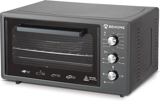 Forno elettrico BEHOME - colore Grigio - con timer - 48 litri