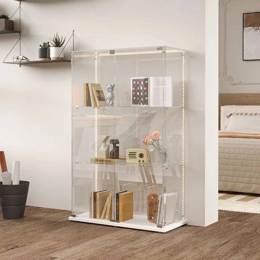 Letto Vetrina - colore Bianco - a LED